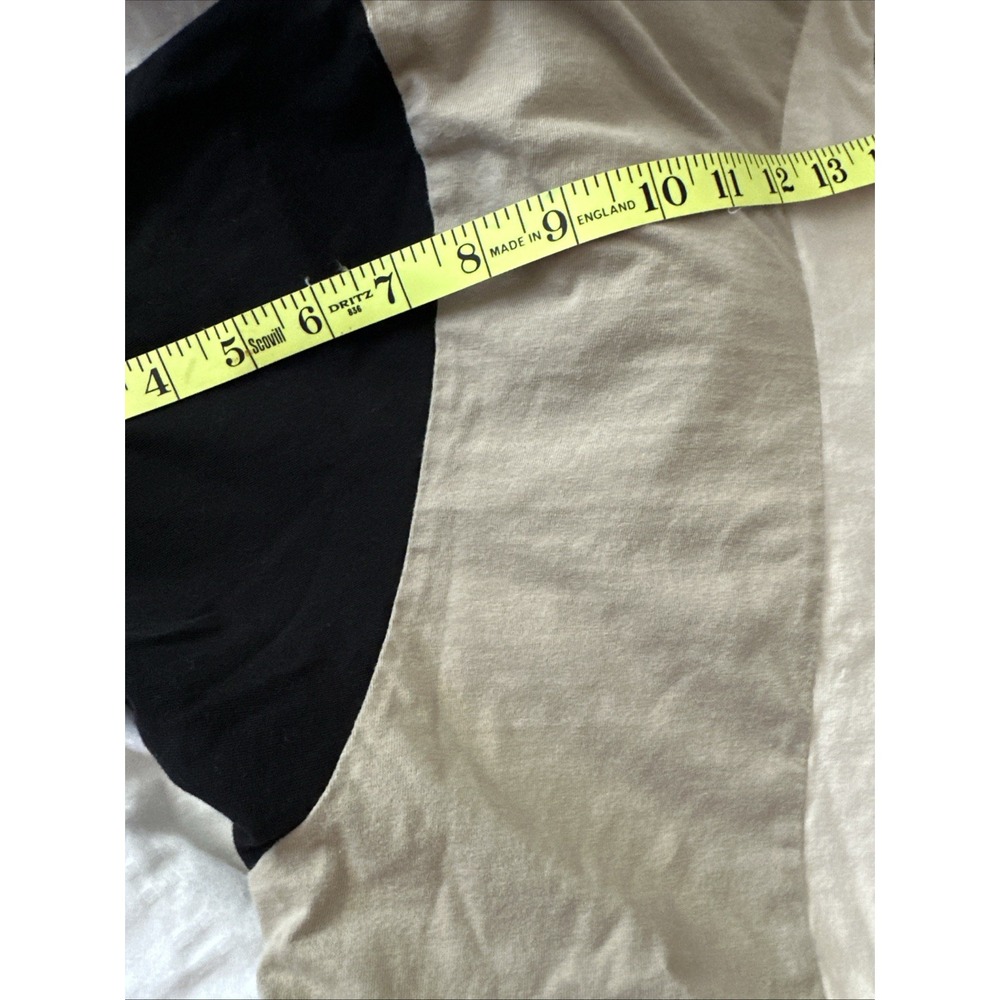 Men's XL Colorblock T-Shirt Tan Beige Black Crew Neck Fashion Nova Casual Tee - Picture 9 of 9